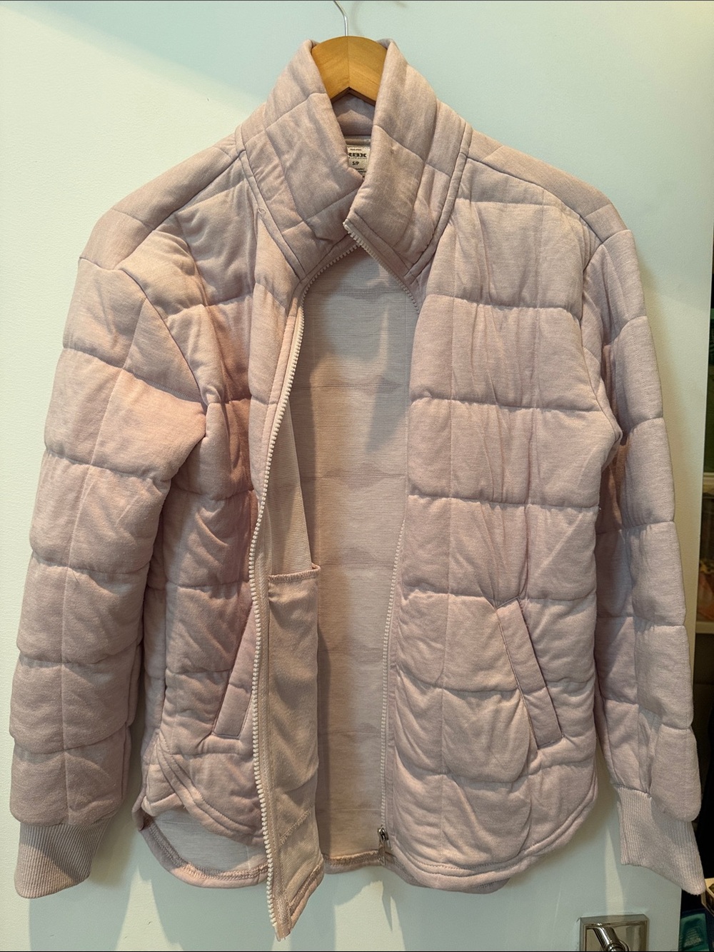 RBX Light Pink Quilted Puffer Jacket